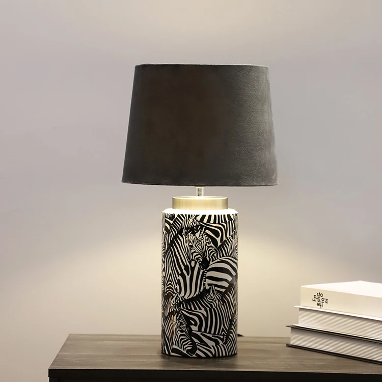 Details about   Table Lamp for Decorate Zebra Handmade Coconut Shell Wood 8 inches Tall 