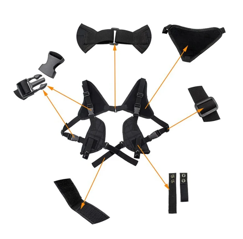 军事黑色隐蔽手枪枪枪套袋带带可调战术狩猎射击腋下枪套袋