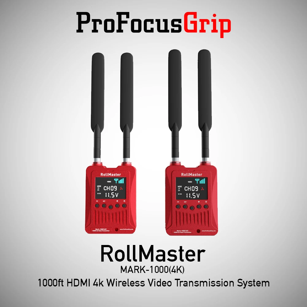 

RollMaster Mark-1000 4K 1000ft Wireless Video Transmission System 1080P Wireless HD Image Transmitter Receiver