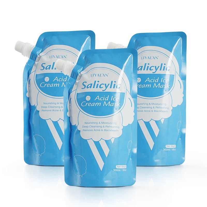 

private label organic hydro jelly Salicylic acid ice cream beauty face gel mask