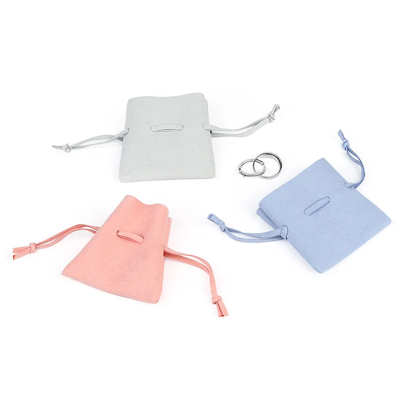 

Newest Style Wholesale Price Mini Leather Multicolor Velvet Drawstring Bag Packing Jewelry