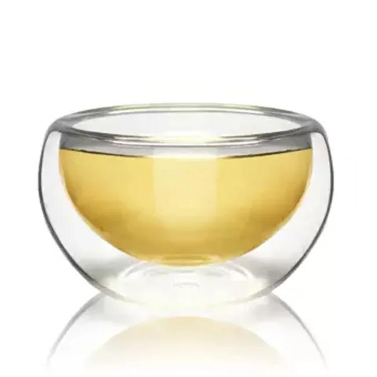 

Wholesale  Small Tea Double Wall Glass Espresso Cup / Double Walled Drinking Coffee Glasses, Clear
