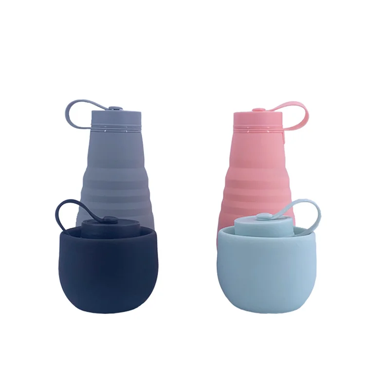 

Ins Hot Sale 500ml Outdoor Sports Silicone Collapsible Water Cup, Picture shows