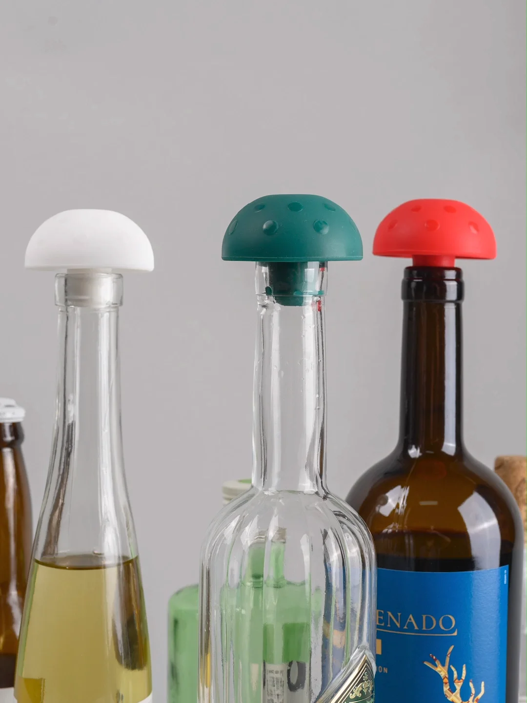 2020 Amazon Decorative Mushroom Silicone Wine Bottle Stopper Oil Bottle
