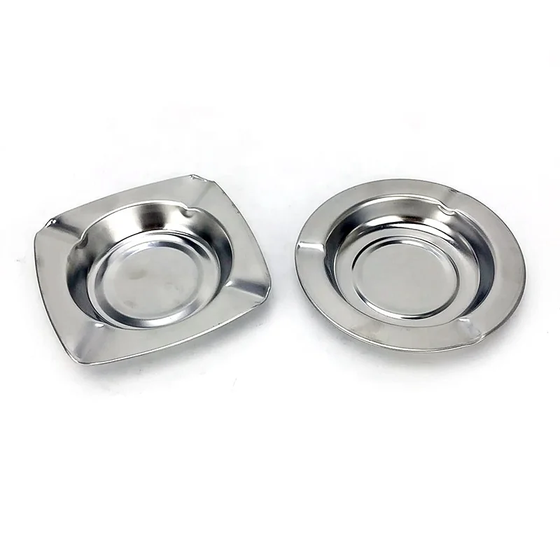 

High Quality hotel bar office cheap stainless steel square ashtray
