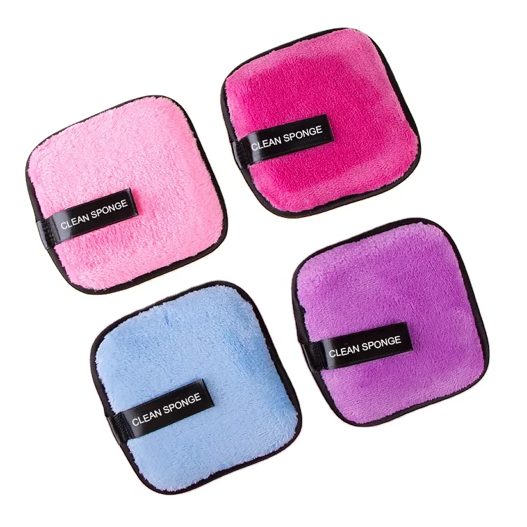 

Private Label Square Shaped Reusable Flannel Towel High Quality Washable Makeup Remover Pads