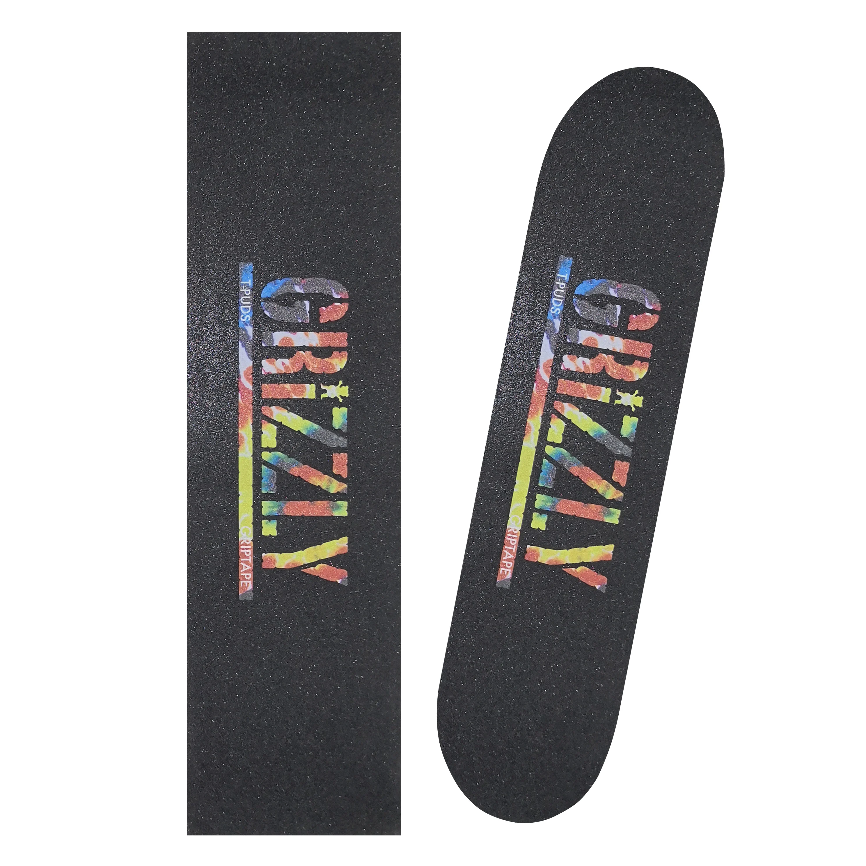 

Wholesale Free Sample Grizzly Skateboard Tape 9 x33 inch Color-printed Skateboard Grip Tape Waterproof 80 Grit Longboard Tape, Customize