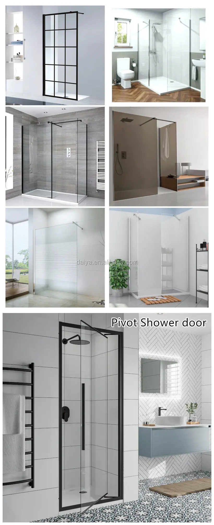 Daiya Glass Shower Door With En121501 Buy Glass Shower Door With