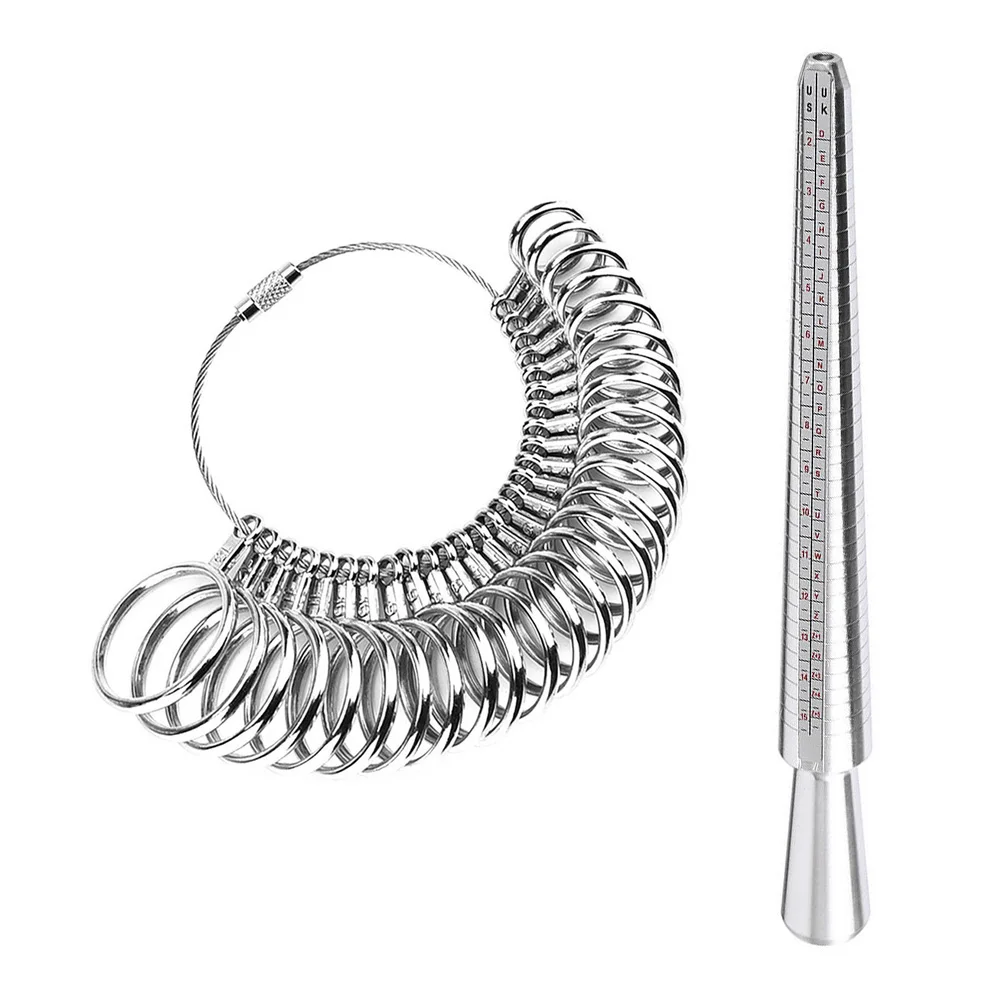 Metal Ring Sizer Tool Measuring Stick Ring Size Measurer