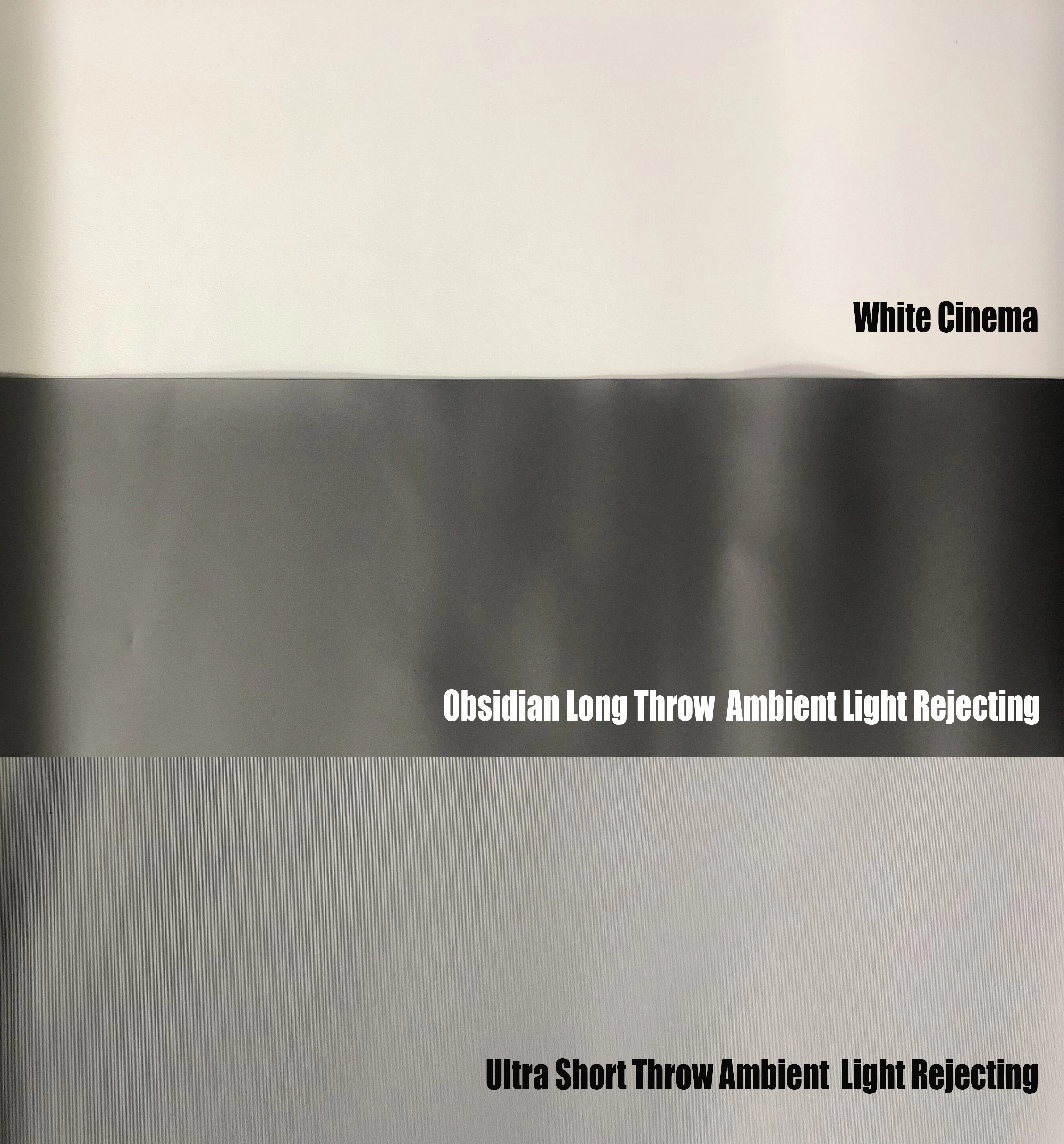 

VIVIDSTORM a piece of the ultra-short-throw or obsidian long focus ALR screen material sample or other sample for test  size