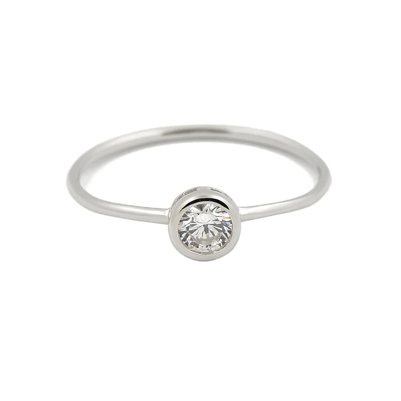 

RZA2-030 Rings Jewelry Women Kalung Silver 925 Cincin Nikah Wedding Ring