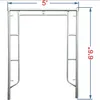 Hot sale Flip Lock Frame Walk-thru frame ladder arch frames scaffolding