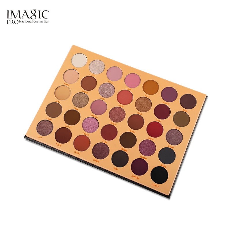 

Professional wholesale makeup eye shadow shimmer 35 bright colors eyeshadow palette