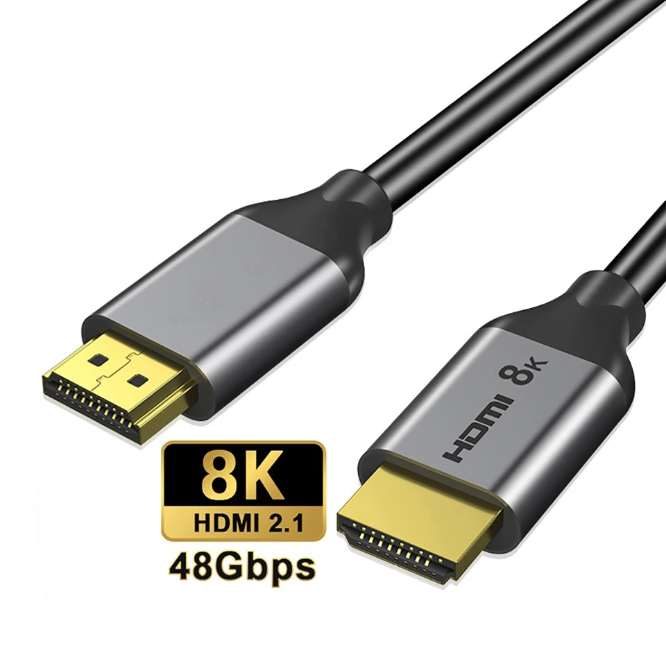 

8K@60Hz HDMI Cable 4K@120Hz Ultra High-Speed 48Gbps 8K TV Digital Cables HDR10 HDMI-compatible 2.1 Cable