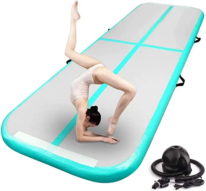 

Home Exercise Inflatable Gymnastics Air Track Tumbling Mat, Customized color