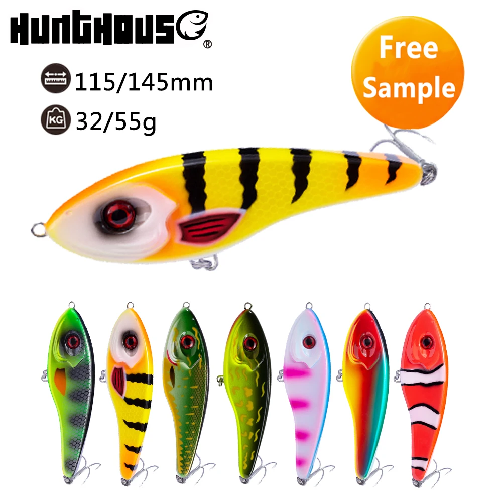 

17g big VIB for pike plastic musky jerkbait, 8 colors