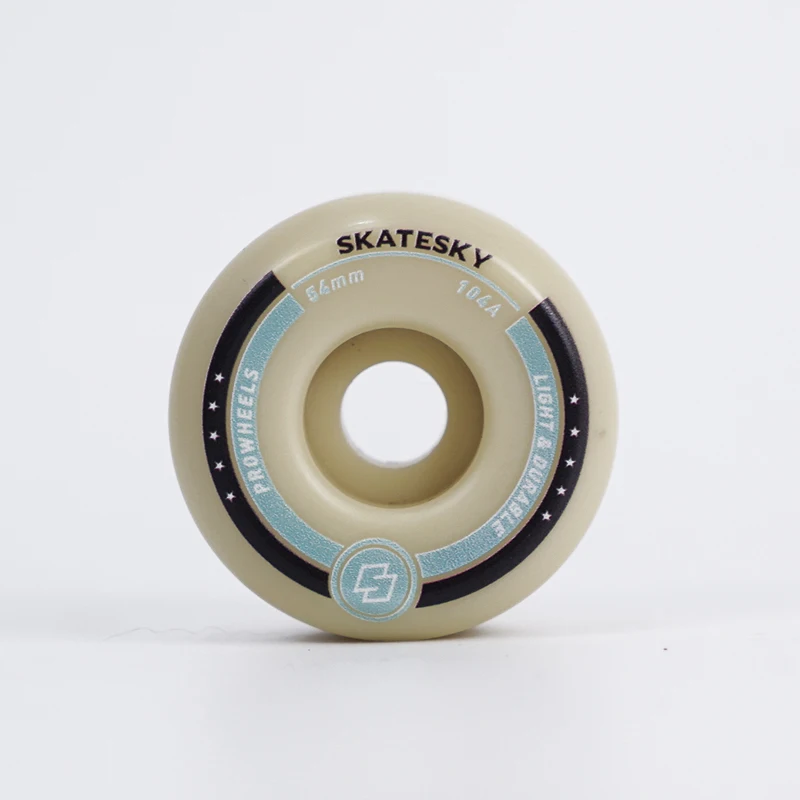 

Conical Shape 80% Rebound 54mm wholesale pu blank custom Skateboard skate Wheels, Natural color