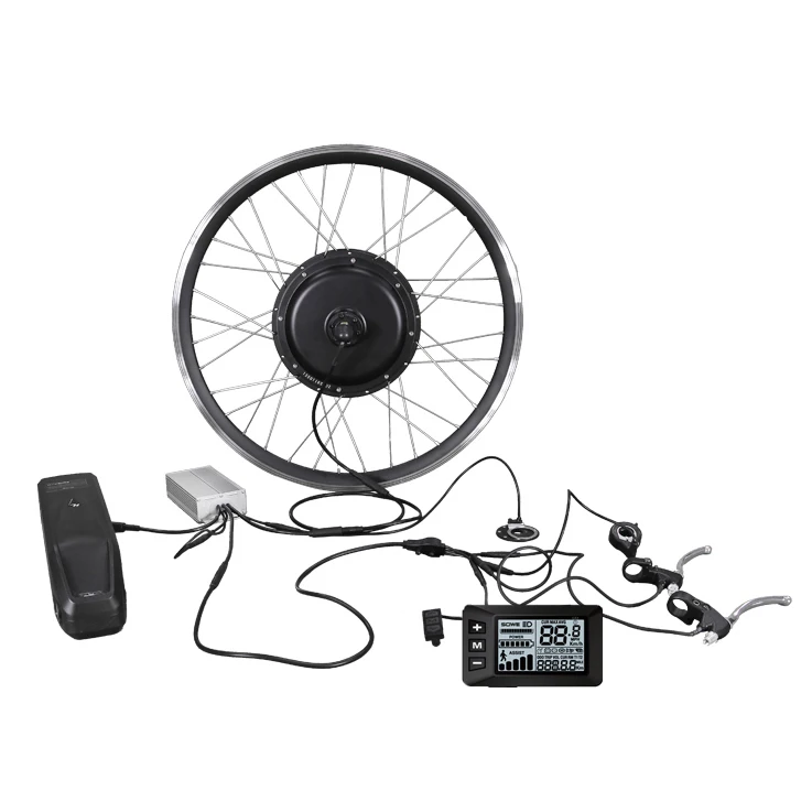

Factory in stocks 1000w front rear wheel ebike conversion kit with battery included