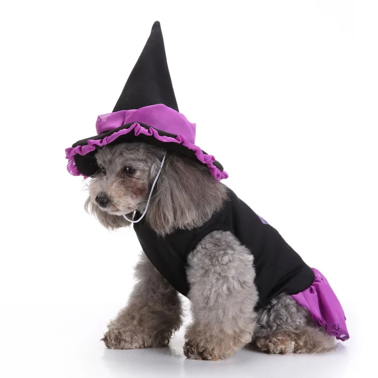 

Horror Pet Costume Witch Disguise Halloween Transformation Costume Dog Party Dress