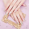 ZK-AN147 24pcs Design Glamour 3D Korea Wedding Luxury Fake Nails Artificial Nail Tip