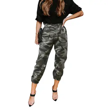 In Lager Cropped Jogger Hose Hohe Taille Mode Camo Hosen Fur Frauen Buy Camo Hosen Fur Frauen Cropped Jogger Hosen Camo Mode Frauen Hosen Product On Alibaba Com