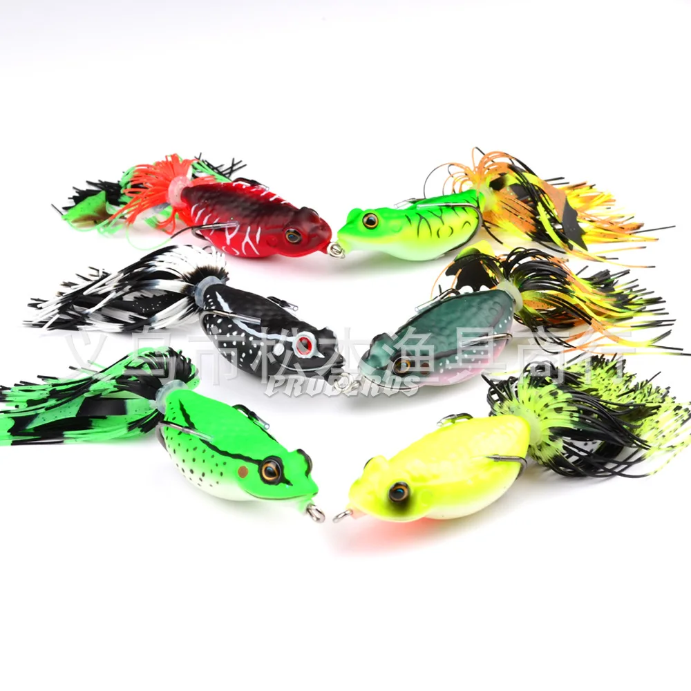 

6.35cm Floating Water Road Sub-fishing Bait Lei Frog Bait 13.81g Blackfish Bait t Alice Mouth, 6colors