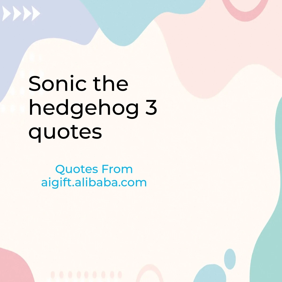 sonic the hedgehog 3 quotes