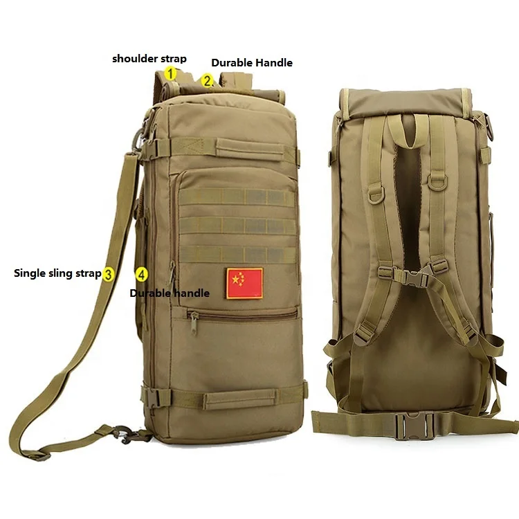 

Smell Proof Custom Logo Fashion Travel Foldable Large Military Army Tactical Backpack Rucksack with Shoe Compartment, More than 6 colors for reference