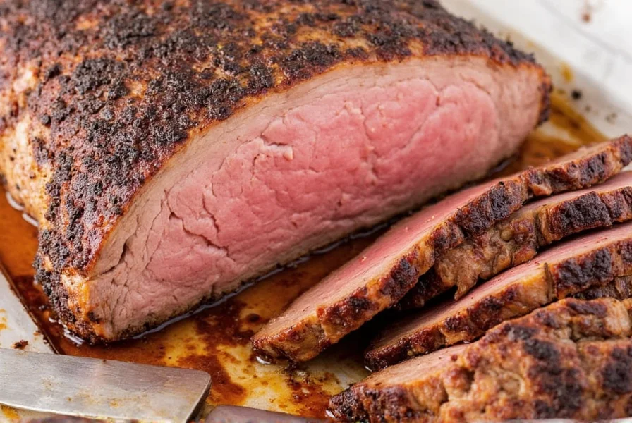 Oven with a brisket inside