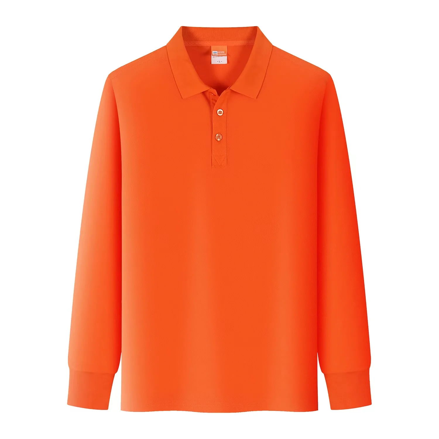 

2022 Latest Style Plus Size Long Sleeves Cotton Polyester Men's Polo Shirts Custom Logo, Multicolor