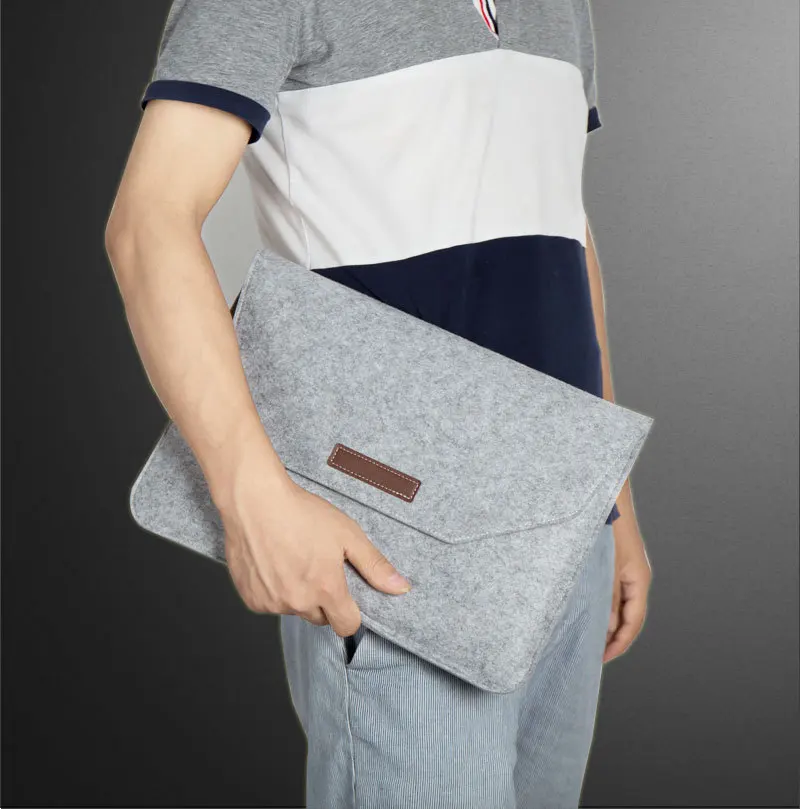 

Vintage Minimalist Lines Business Hand 11 12 13 14 15 15.6 inch felt laptop bags