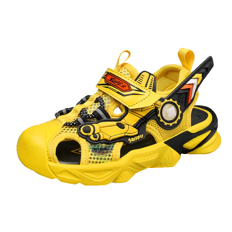 

Porous design big hole breathable soft mesh upper anti-slip EVA sole kids sandals for unisex casual sport walking sneakers shoes