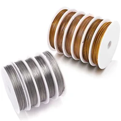 1 Roll/lots 0.3/0.45/0.5/0.6mm Resistant Strong Line Stainless Steel Wire Tiger Tail Beading Wire For Jewelry Making Finding R16