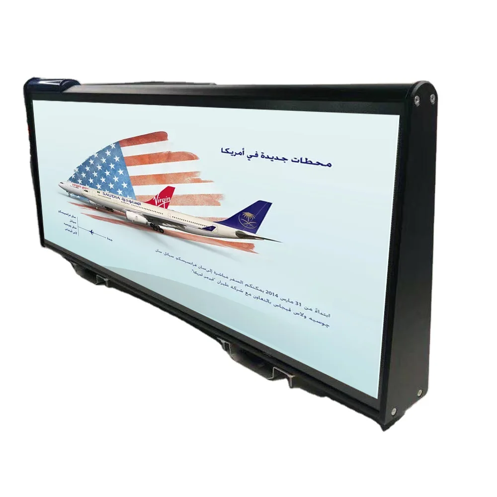 Double Sided Taxi Top Advertising P2.5mm 960x320mm LED display for Taxi, Taxi LED Sign