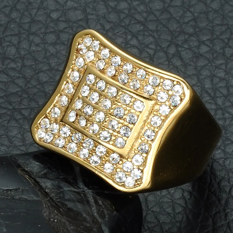 

Popular designer zircon retro classic luxury gold-plated women's ring