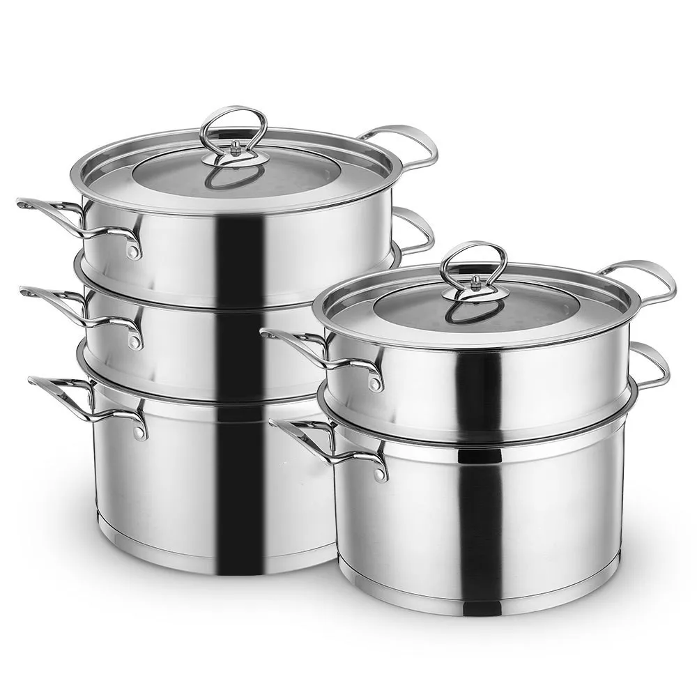 

stainless steel double three layers large capacity noodle food cooking electric steamer pot