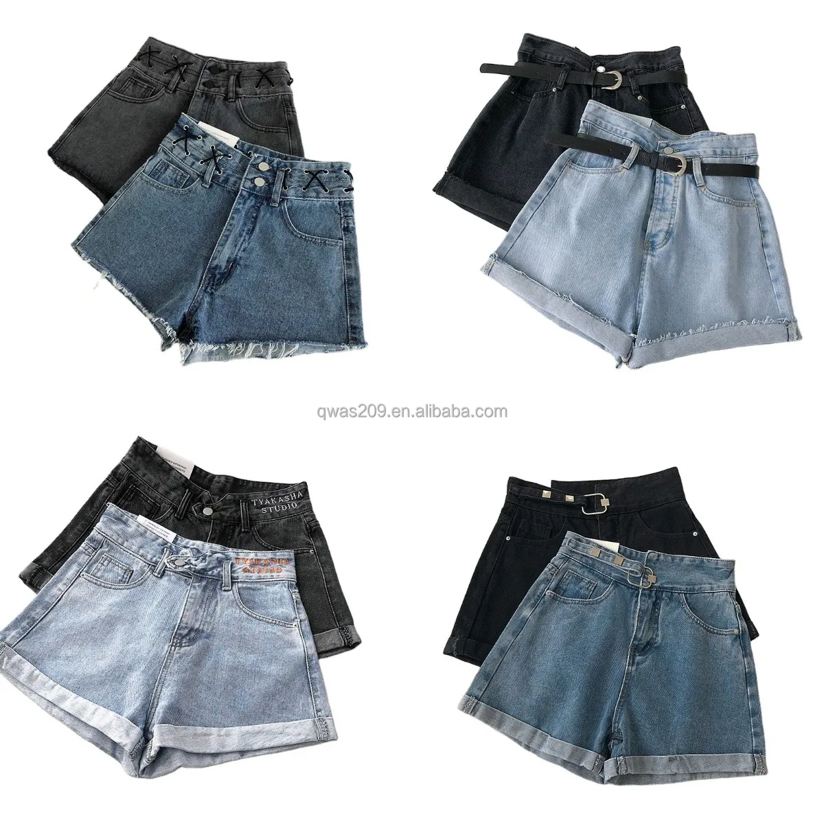 

new design lady short jean pants trendy women's short jeans good quality factory wholesale short jeans pants for girls