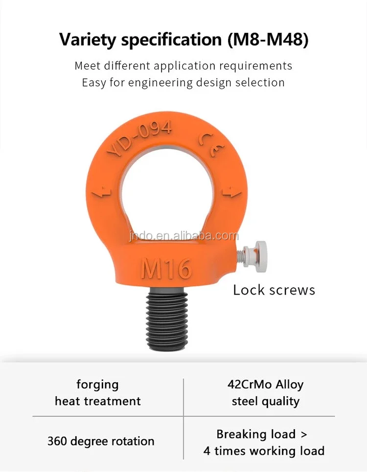 Lifting Swivel Eye Bolts Size M8m48 G80 Lifting Point Buy Lifting