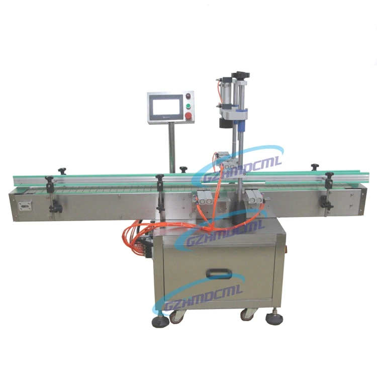 Automatic Pet Bottle Plastic Capping Machine With Auto Lid Feeding