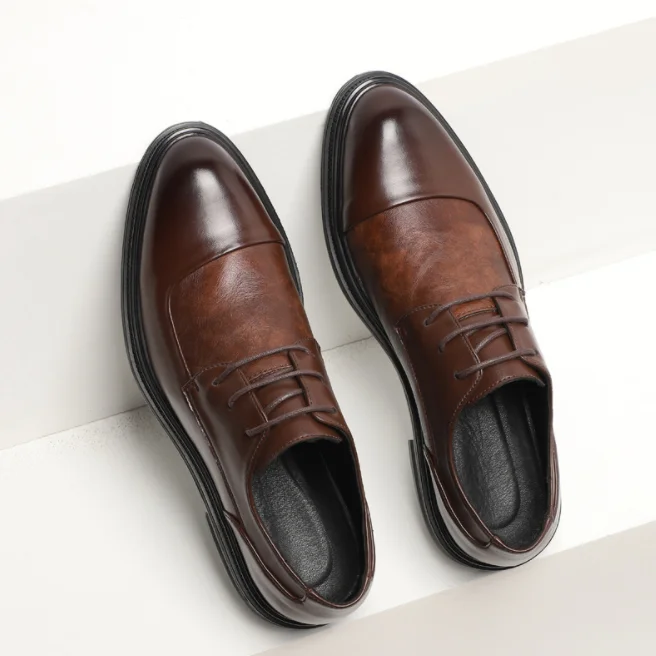 

up-0557r Korea wholesale men's footwear stylish dress shoes men