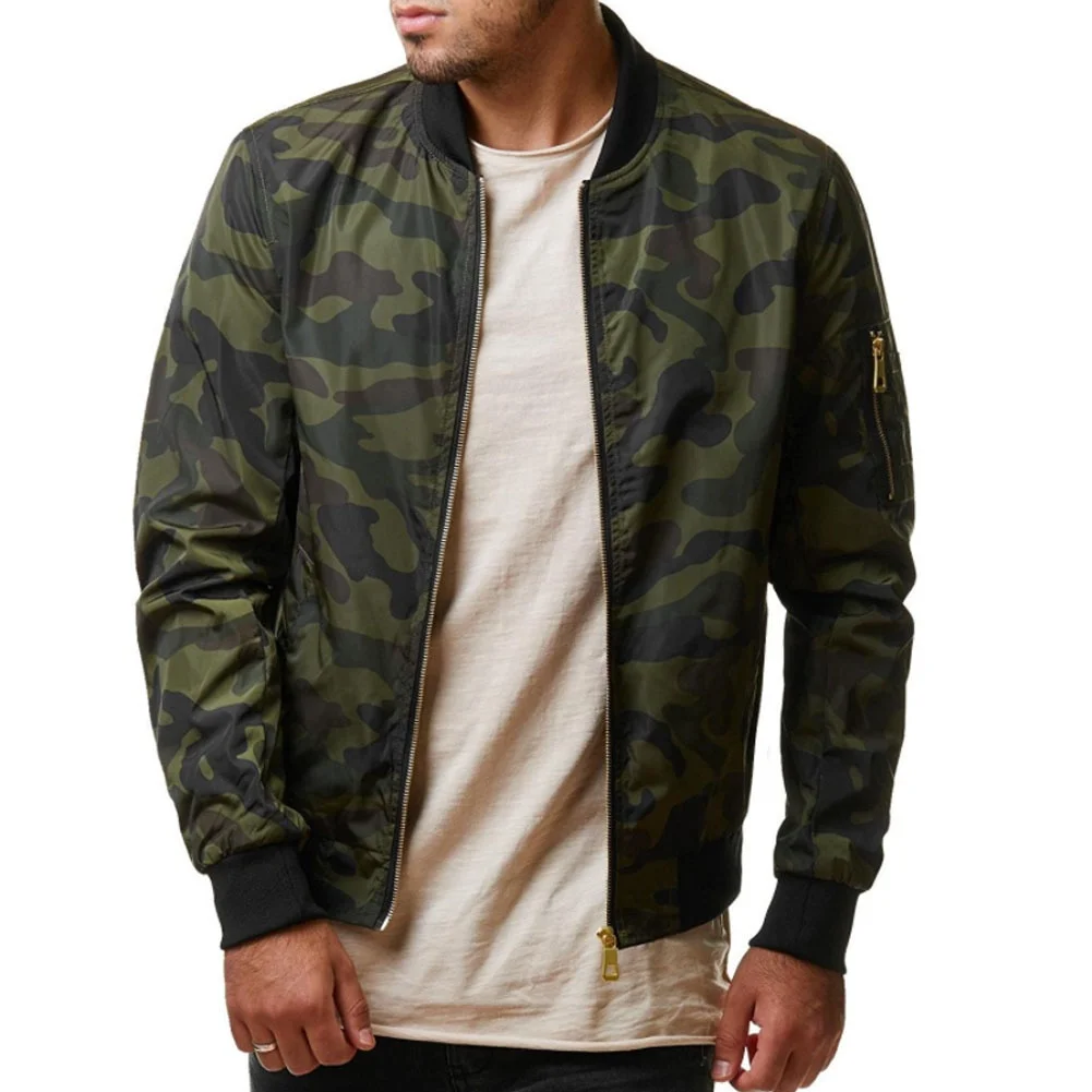 

Men's Spring Ropa Hombres Unisex Camo Campera Clothes Stylish Outdoor Camouflage Custom Mens Bomber Jackets Men
