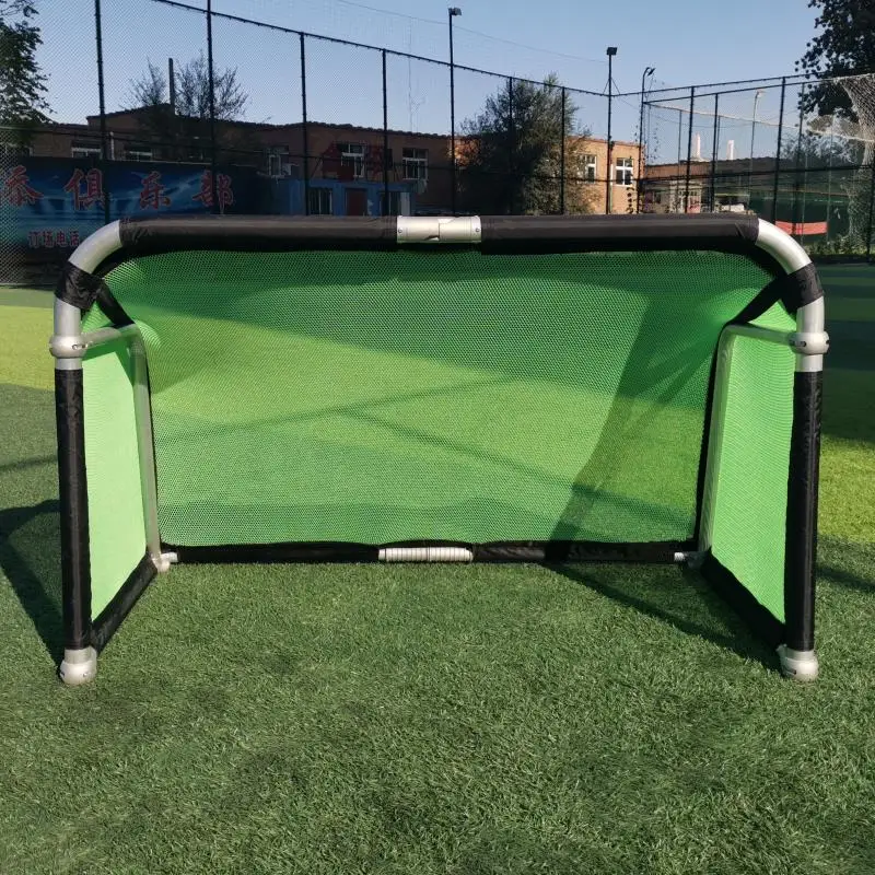 

ASTEK Portable Aluminium Folding Mini Soccer Goal colorful nets colorful fabric Soccer goal target