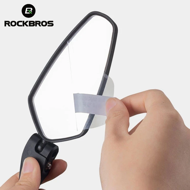 

ROCKBROS HD View MTB Road Bike Mirrors 360 Angle Adjustable Handlebar Rearview Mirror For Motorcycle Accessories Rear Mirror, Black