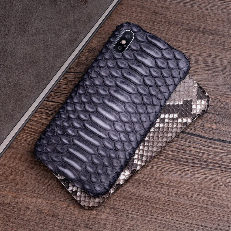 

Free shipping Genuine Leather Python phone case For iPhone 11 Pro Max 516gb snakeskin luxury cell phone Cover leather phone bag
