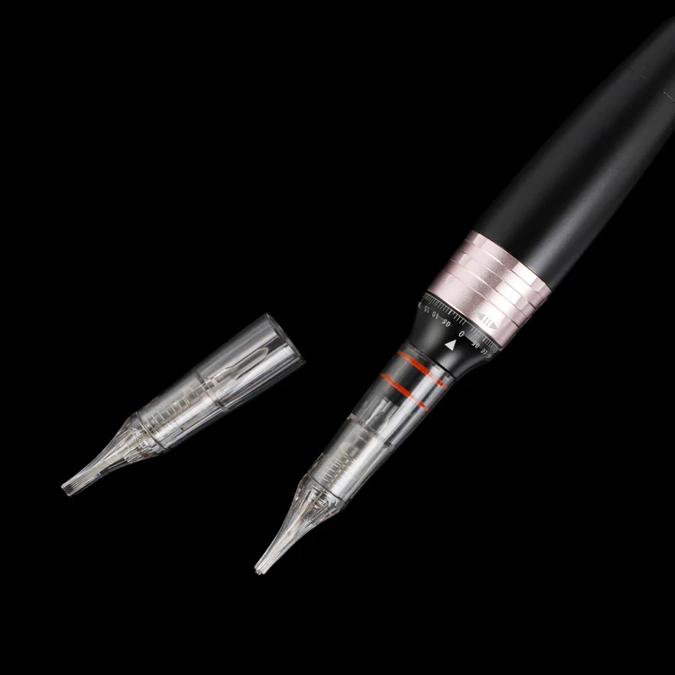 

New Arrival Eyebrows Shading Lip Surface 5F 5R Snap-on Needles YD Bello PMU Machine Needles, Transparent