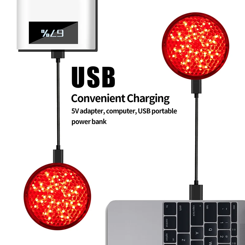 WEST BIKING Cycling Back Bicycle Accessories Rear Bike Led Light USB Rear For Solar Portable Bike Cycle Bicycle Tail Light