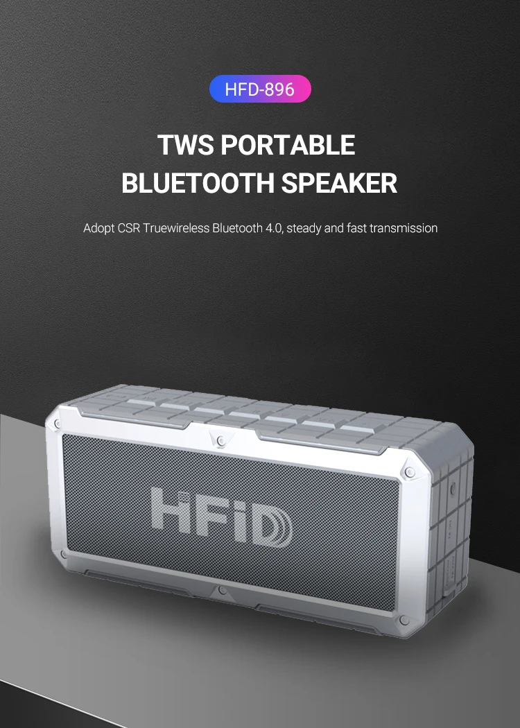 Bluetooth Waterproof Speaker with Big Battery 3000mAh - ANKUX.COM