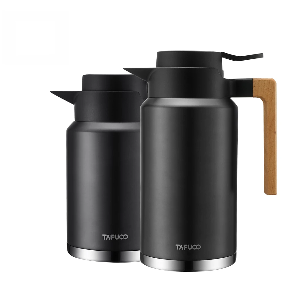 

Factory Direct 1.5L 2.0L Stainless Steel Thermal Carafe Camping & Outdoor Tea Coffee Pot