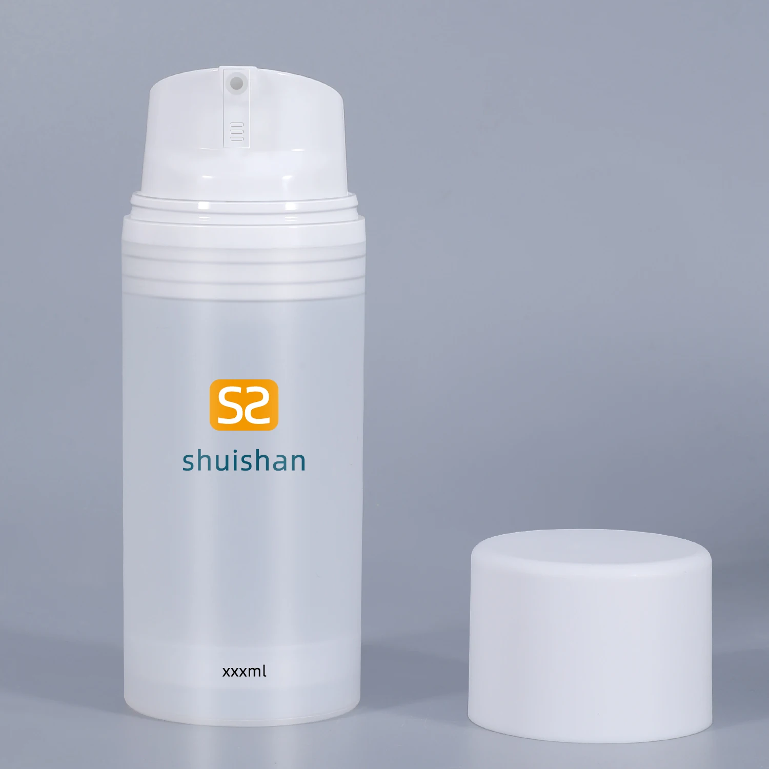 

Travel Portable 80ml Transparent Refillable Bottles Plastic Cosmetic Vacuum Lotion Container With Pump Lid