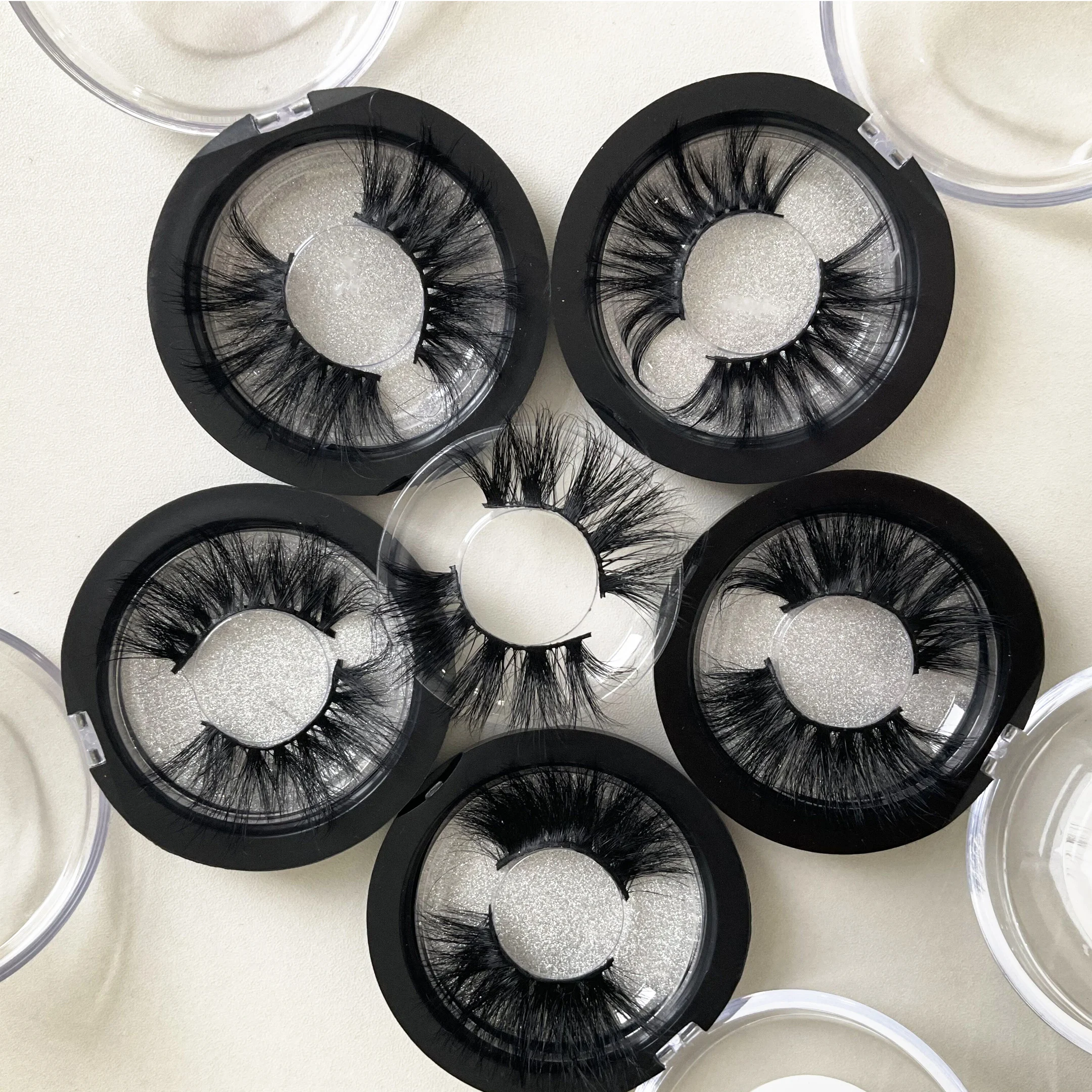 

Free sample Mink Eyelashes Wholesale False Eyelashes lashes3d wholesale vendor 20mm Soft make up eyelash, Black color